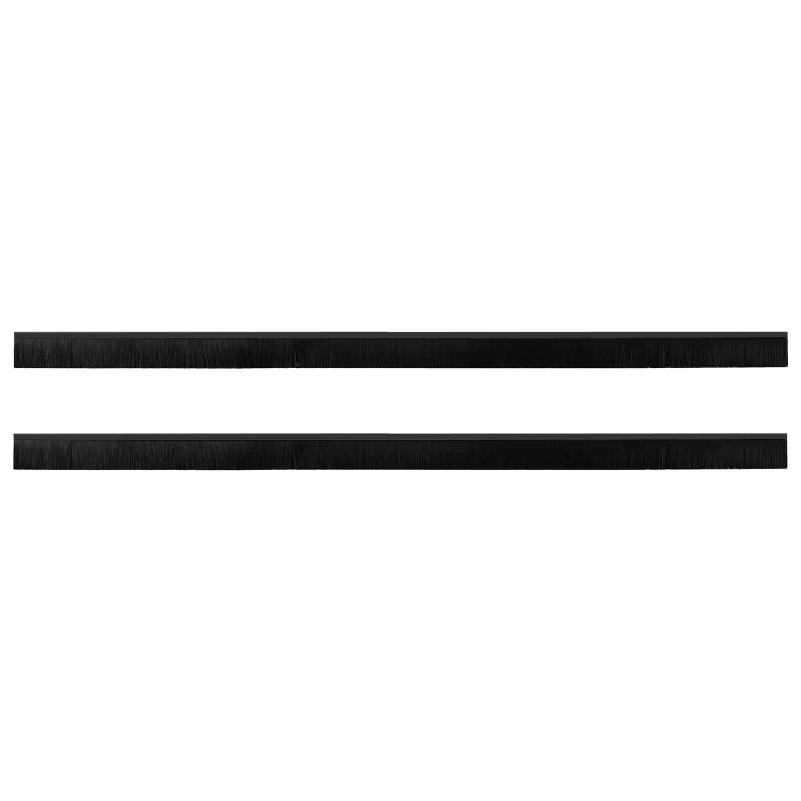 Itsekiinnittyvät Oven Harjatiivisteet 2 Pcs Musta 100 Cm