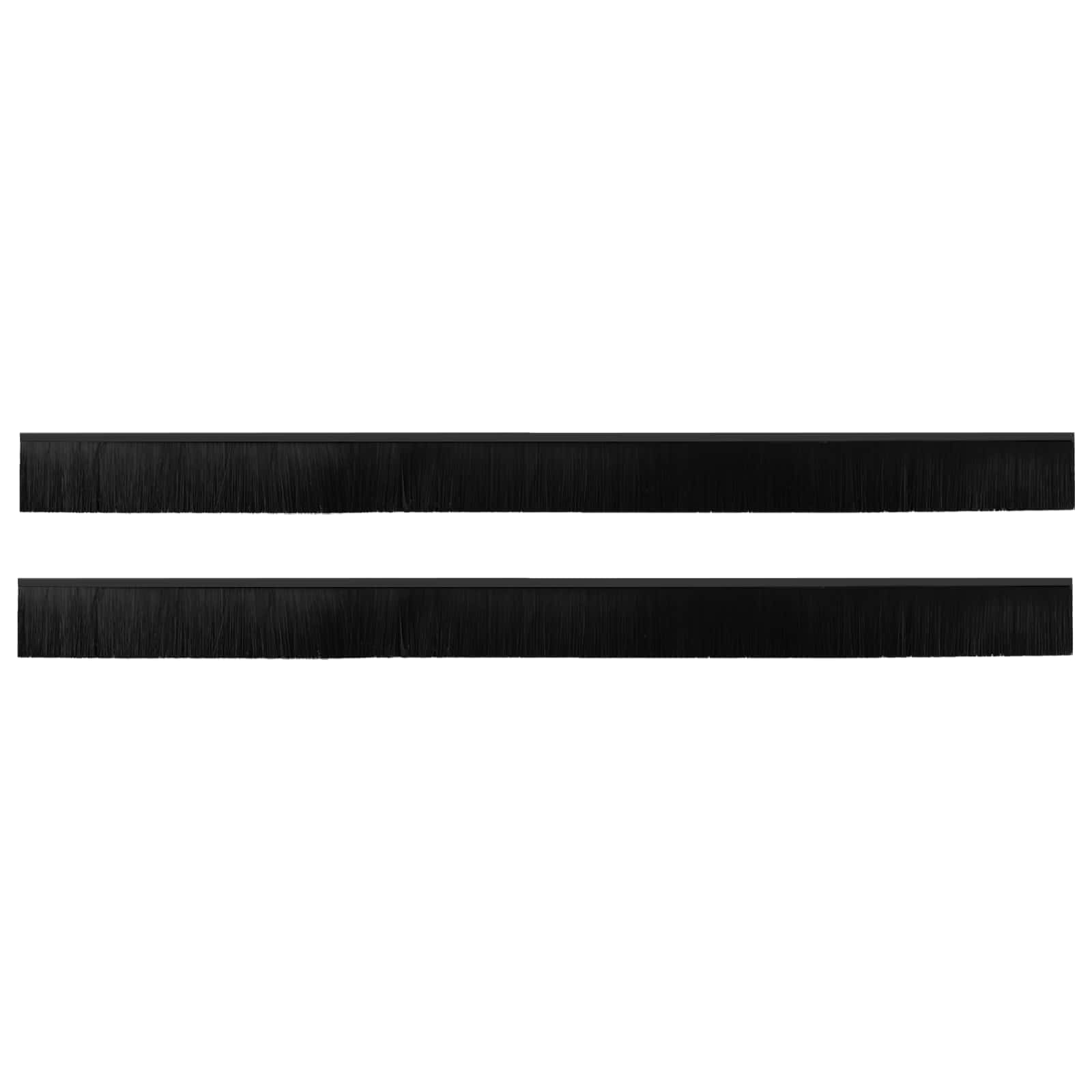 Itsekiinnittyvät Oven Harjatiivisteet 2 Pcs Musta 100 Cm