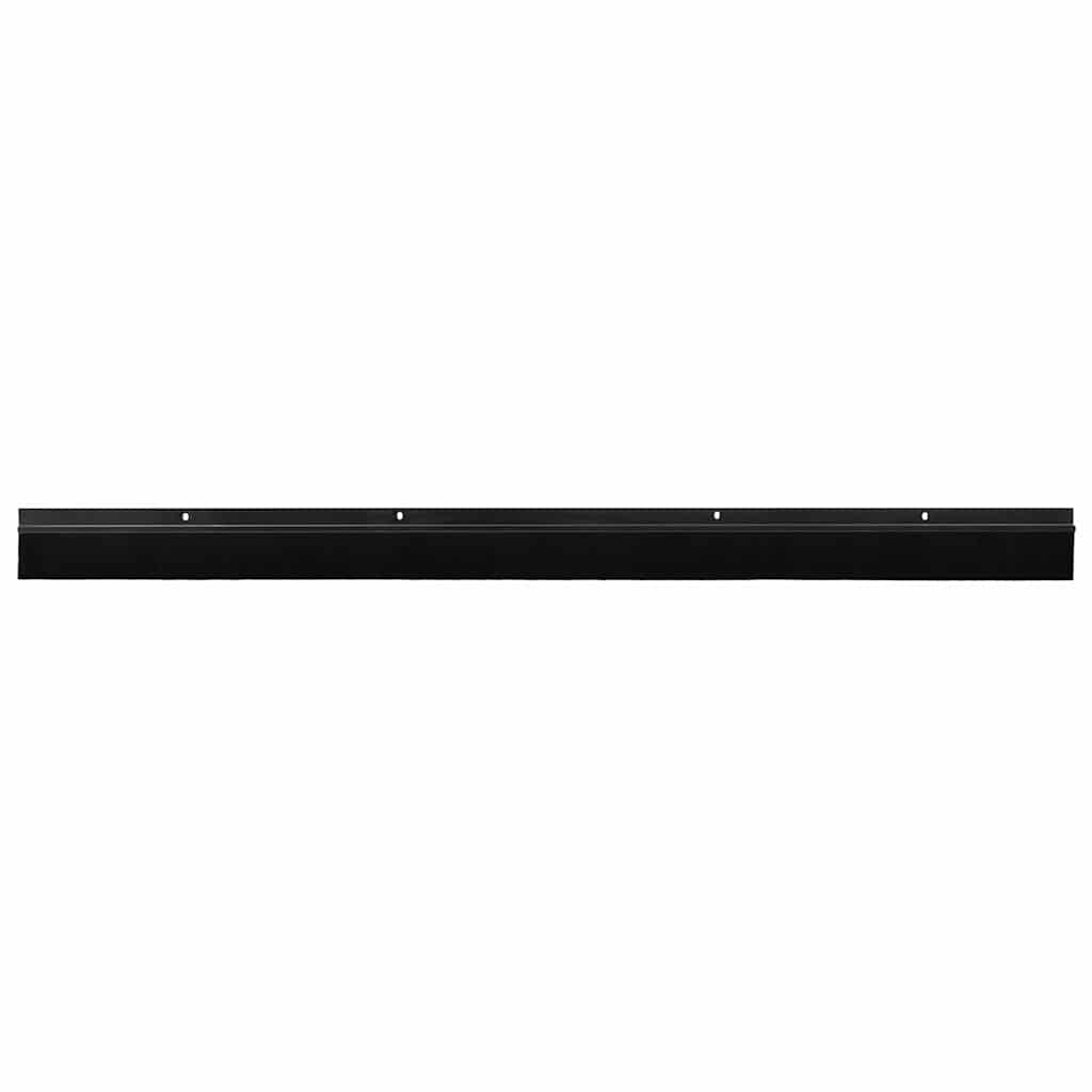 Kierteellinen Oven Harjasulku 6 Pcs Musta 100 Cm Alumiiniseos