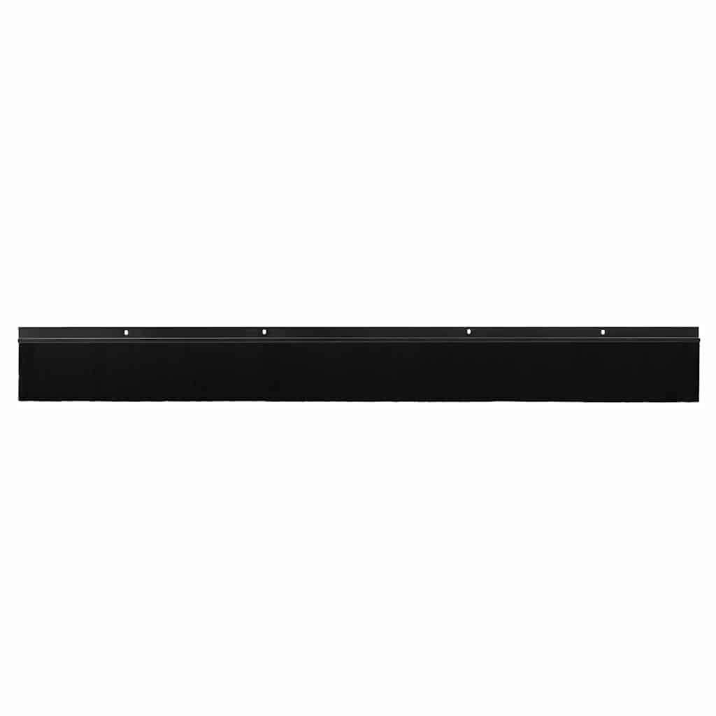 Kierteellinen Oven Harjasulku 12 Pcs Musta 100 Cm Alumiiniseos