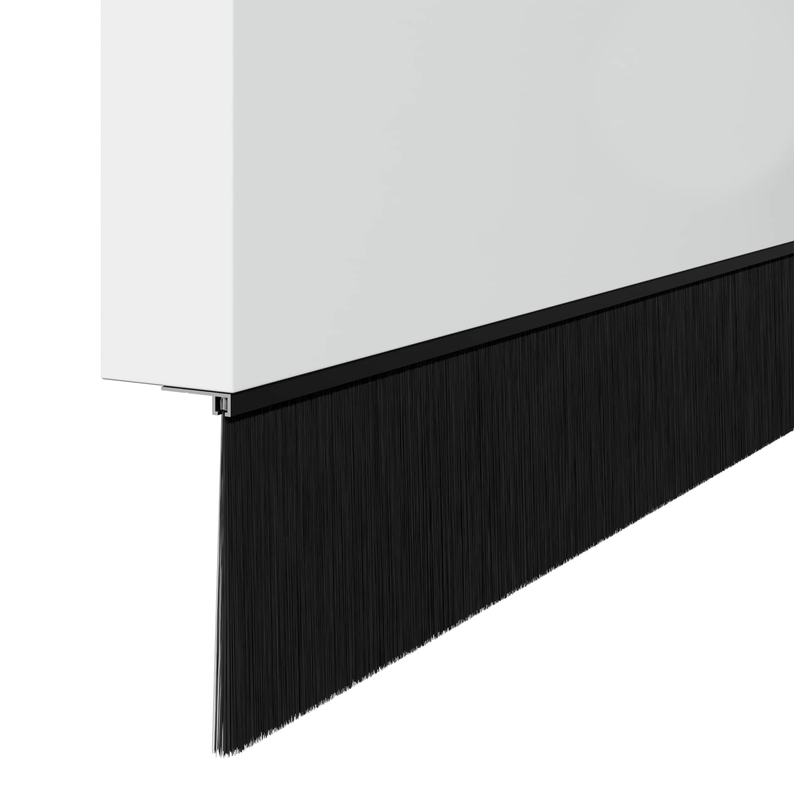 Kierteellinen Oven Harjasulku 6 Pcs Musta 100 Cm Alumiiniseos