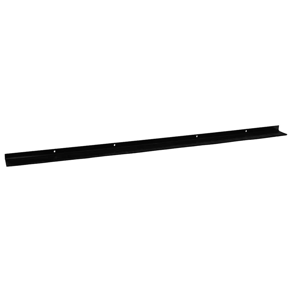 Kierteellinen Oven Harjasulku 12 Pcs Musta 100 Cm Alumiiniseos