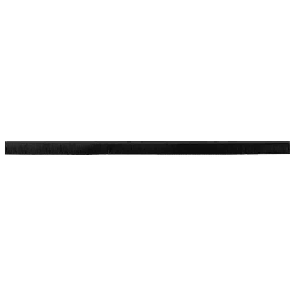 Kierteellinen Oven Harjasulku 12 Pcs Musta 100 Cm Alumiiniseos