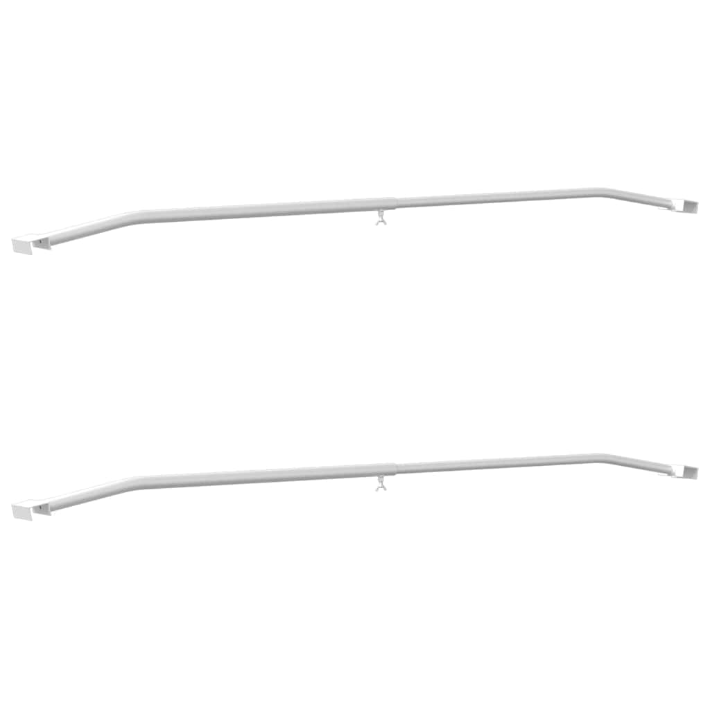 Tarvike Perävaunuille 2 Kpl Hopea 102-155 Cm Alumiini