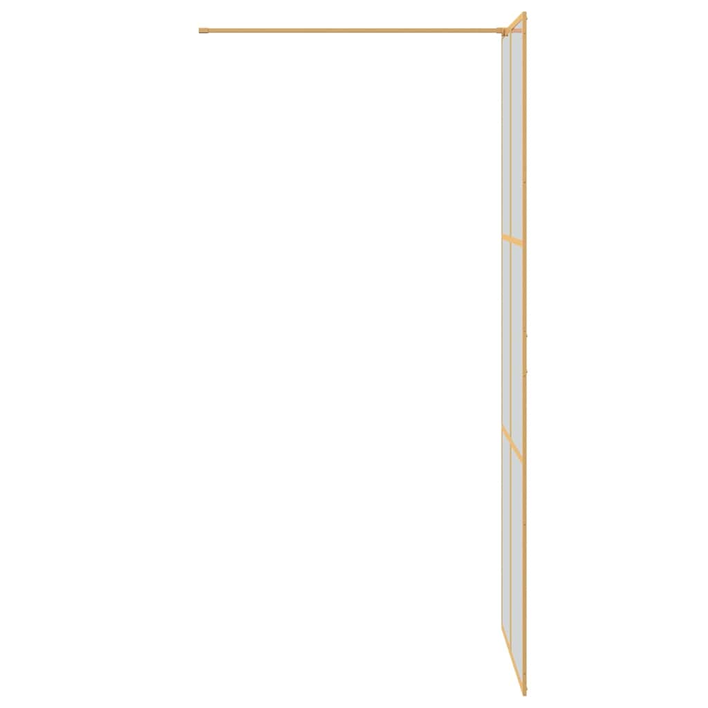 Kävelykylpyhuoneen Seinä Kulta 80 X 195 Cm Karkaistu Lasi