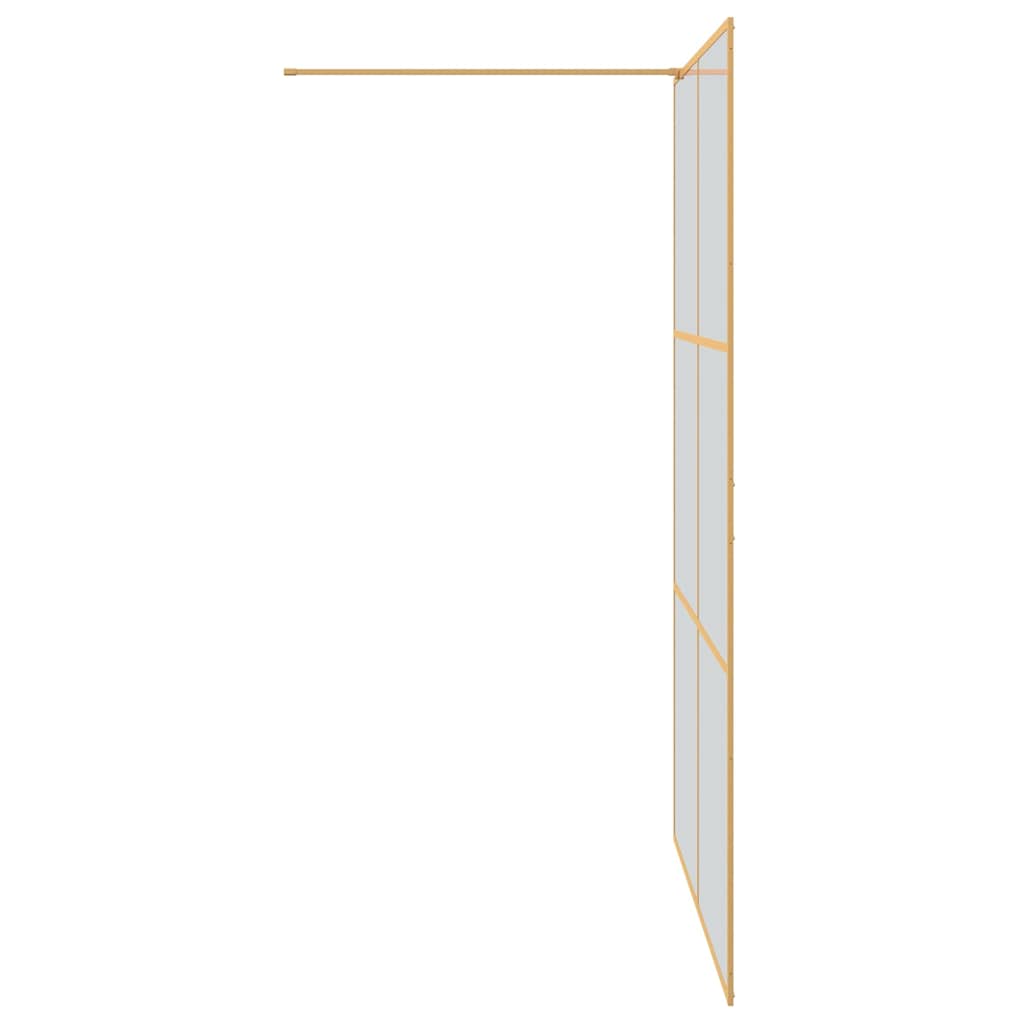 Kävelykylpyhuoneen Seinä Kulta 140 X 195 Cm Karkaistu Lasi