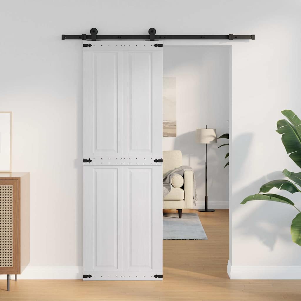 Ladon Ovi Corona Valkoinen 70 X 210 Cm Täysi Mänty