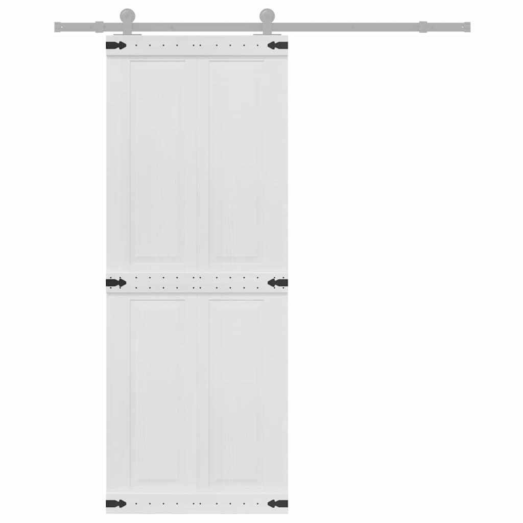 Ladon Ovi Corona Valkoinen 80 X 210 Cm Täysi Mänty