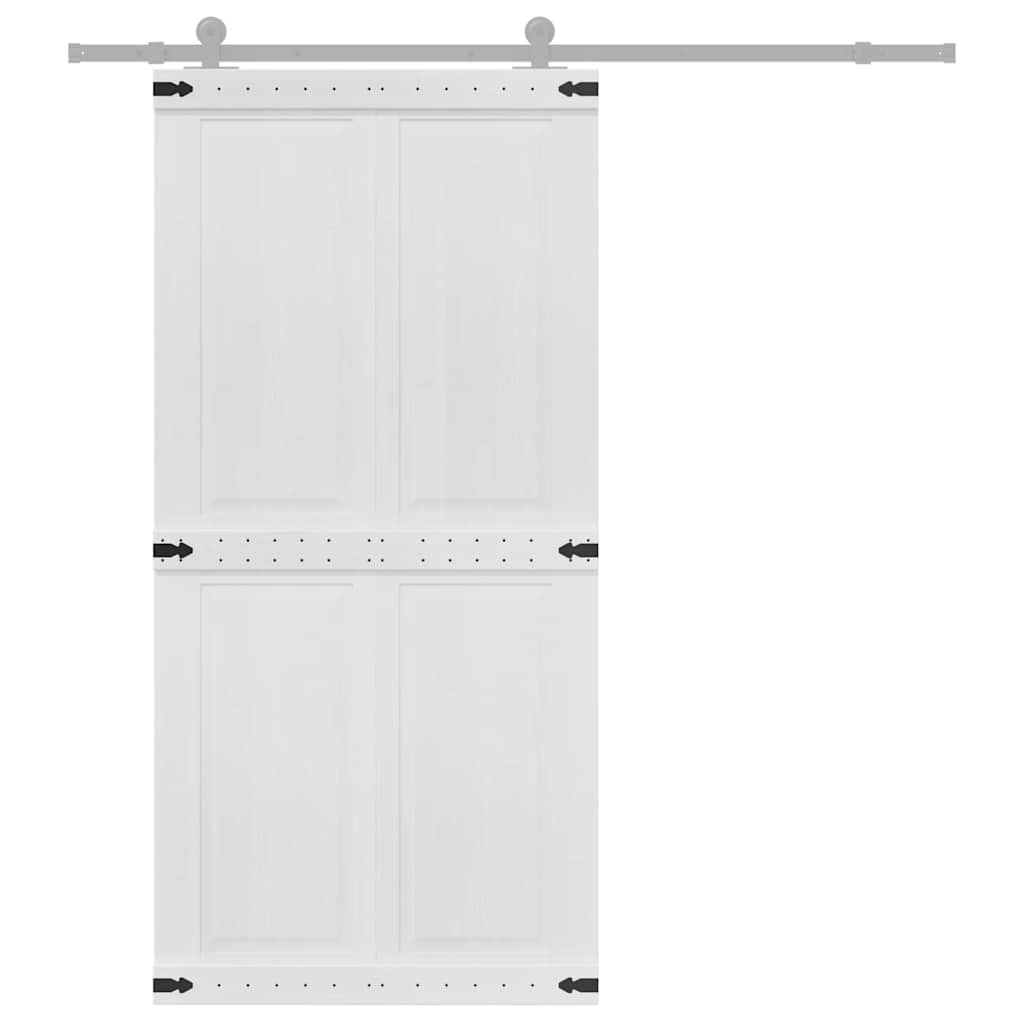 Ladon Ovi Corona Valkoinen 100 X 210 Cm Täysi Mänty