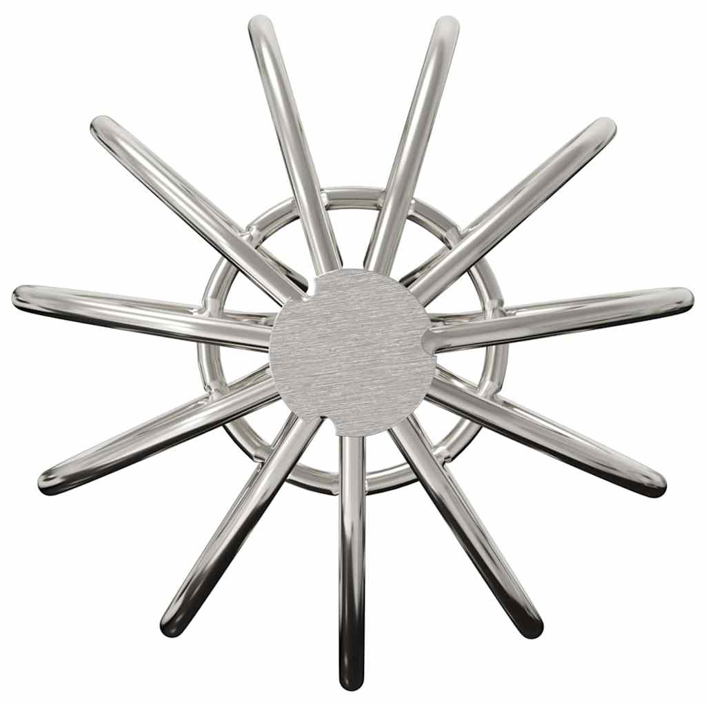 Rännin Lehden Suojus 8 Pcs Hopea 50 Mm Ruostumaton Teräs