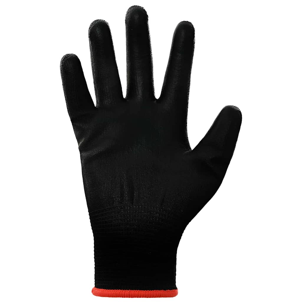 Työhanskat 24 Pcs Musta 7 / S Polyesteri