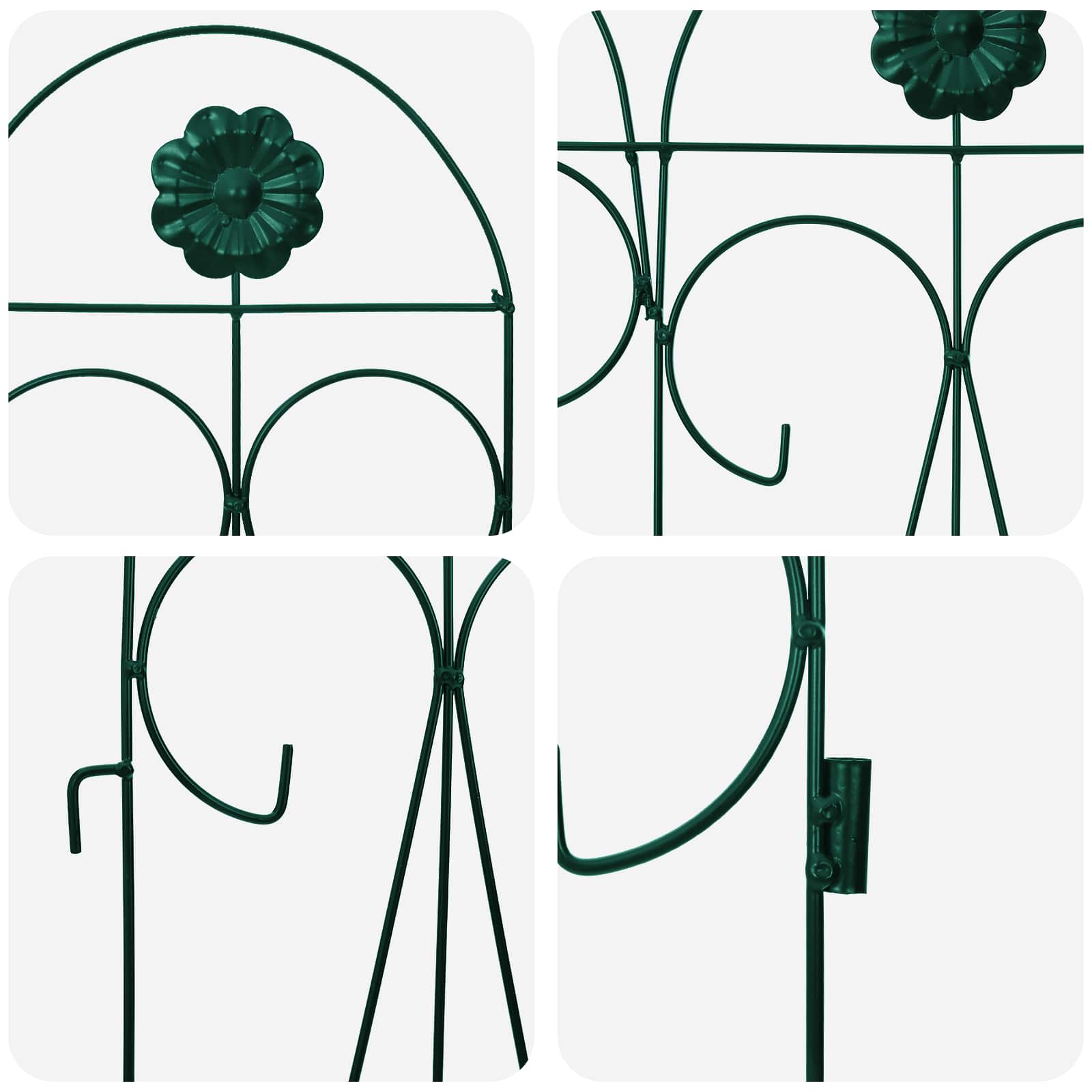 Puutarha-Aita 5 Pcs Vihreä Teräs