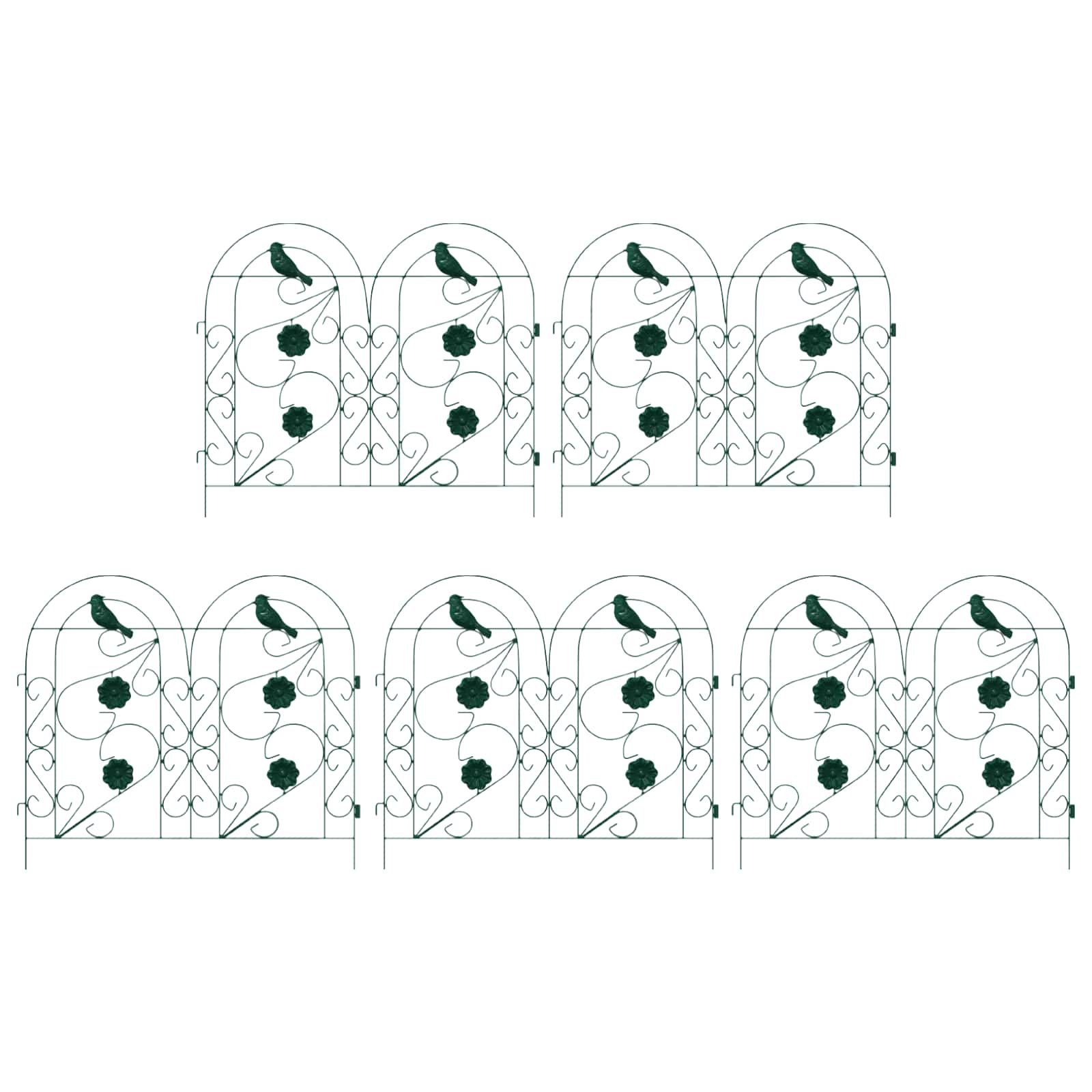 Puutarha-Aita 5 Pcs Vihreä Teräs