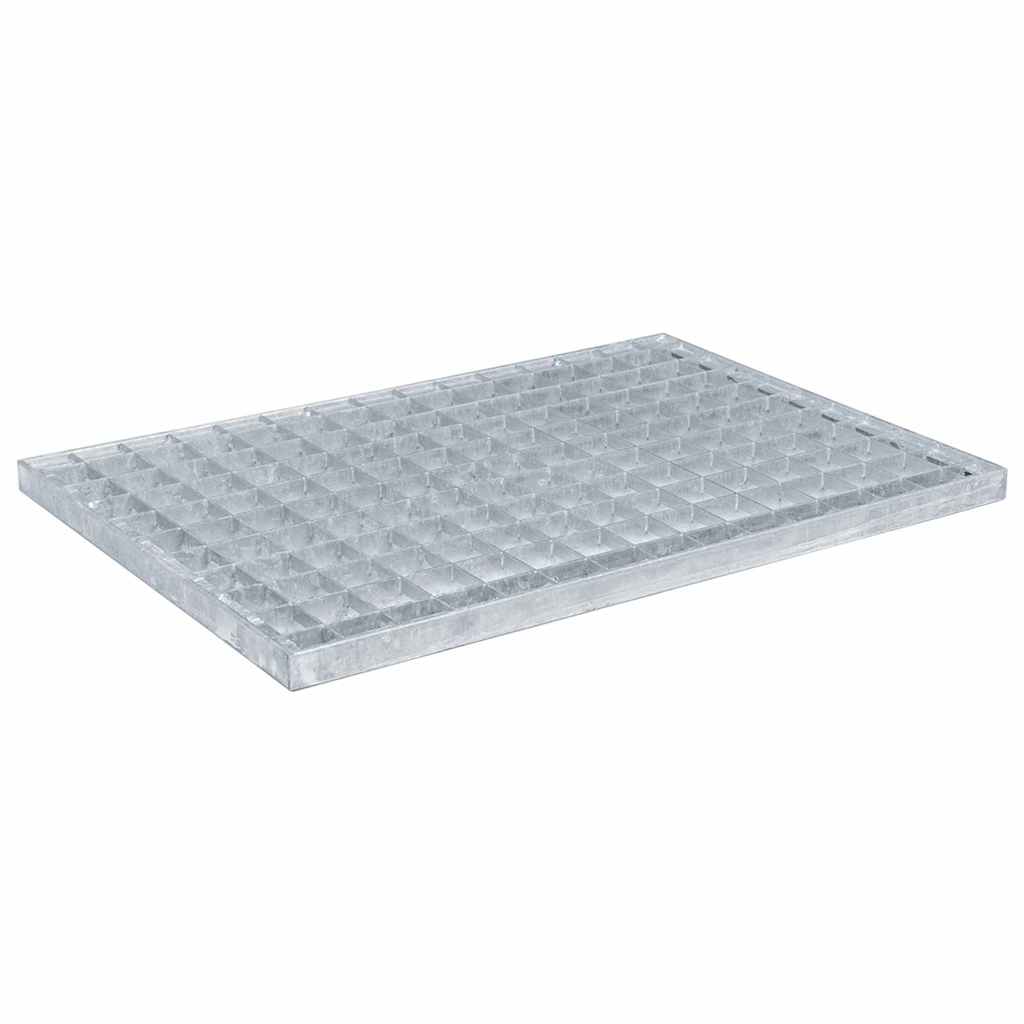 Ritilä Hopea 50 X 35 X 2 Cm Kuuma-Dipatut Galvanisoitu Teräs
