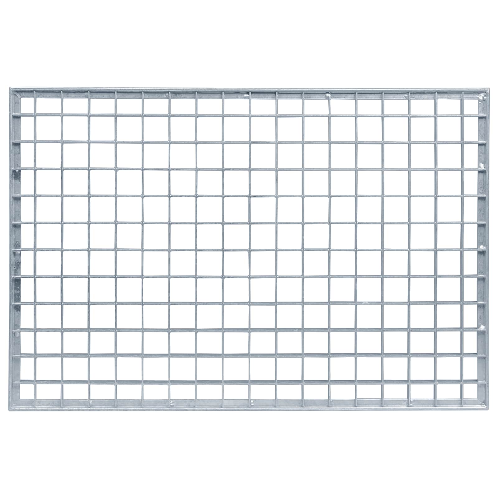 Ritilä Hopea 60 X 40 X 2 Cm Kuuma-Dipatut Galvanisoitu Teräs