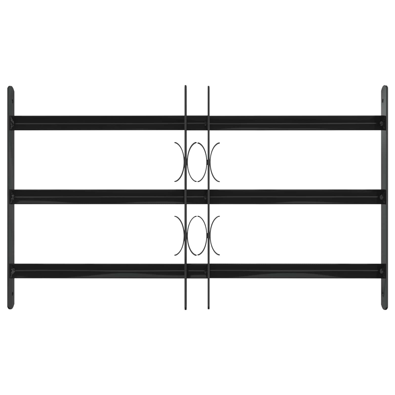 Ikkunaverkko 75.5 X 45 Cm Jauhemaalattu Teräs Musta