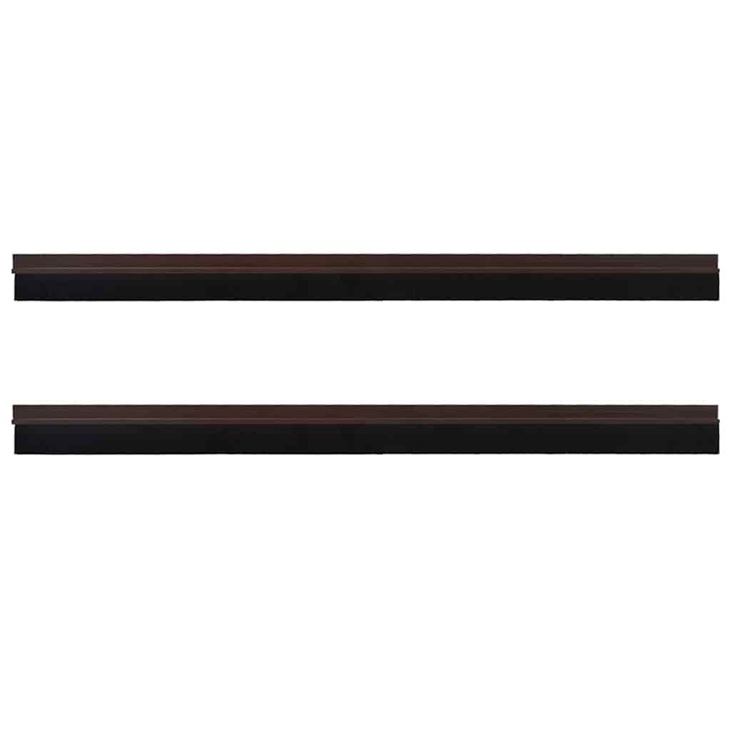 Itsekiinnittyvät Oven Harjatiivisteet 2 Pcs Ruskea 100 Cm