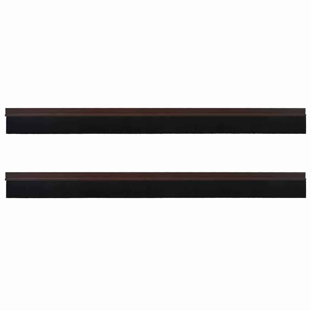 Itsekiinnittyvät Oven Harjatiivisteet 2 Pcs Ruskea 100 Cm