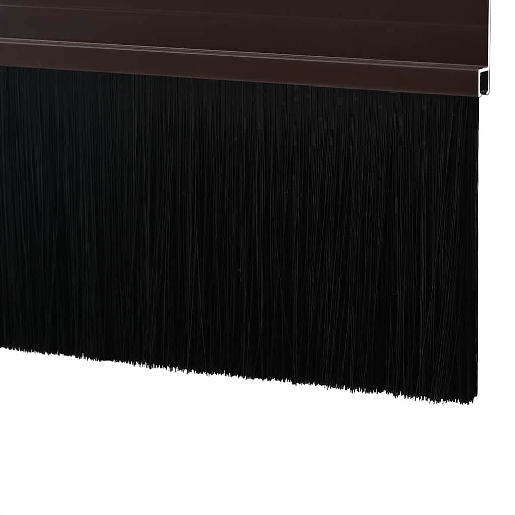 Itsekiinnittyvät Oven Harjatiivisteet 2 Pcs Ruskea 100 Cm