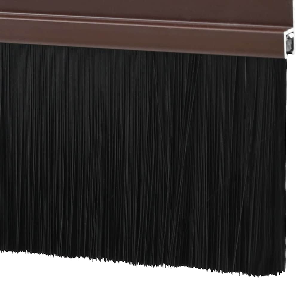 Itsekiinnittyvät Oven Harjatiivisteet 6 Pcs Ruskea 100 Cm