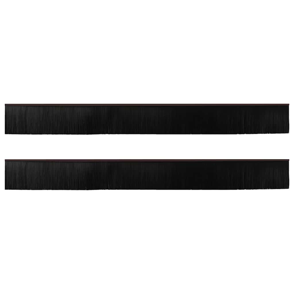 Kierteellinen Oven Harjasulku 2 Pcs Ruskea 100 Cm Alumiiniseos
