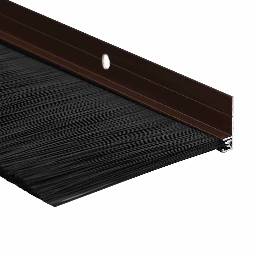 Kierteellinen Oven Harjasulku 6 Pcs Ruskea 100 Cm Alumiiniseos