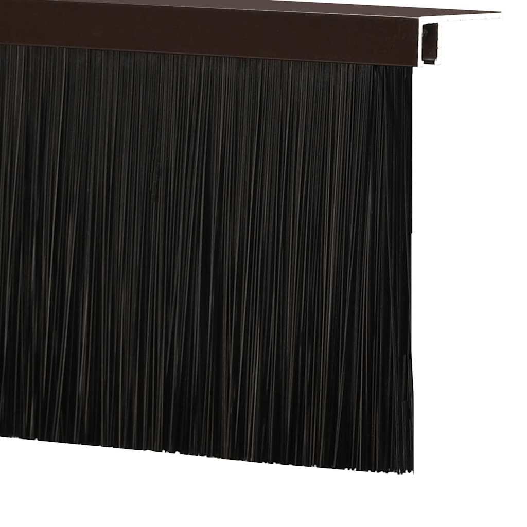 Kierteellinen Oven Harjasulku 12 Pcs Ruskea 100 Cm Alumiiniseos