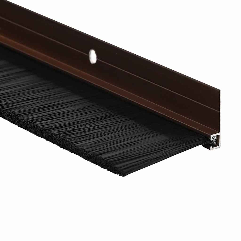 Kierteellinen Oven Harjasulku 12 Pcs Ruskea 100 Cm Alumiiniseos