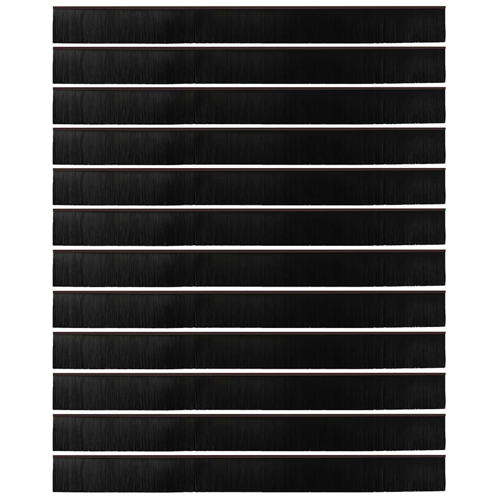 Kierteellinen Oven Harjasulku 12 Pcs Ruskea 100 Cm Alumiiniseos