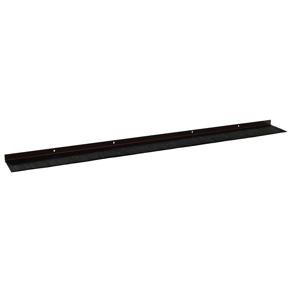 Kierteellinen Oven Harjasulku 12 Pcs Ruskea 100 Cm Alumiiniseos