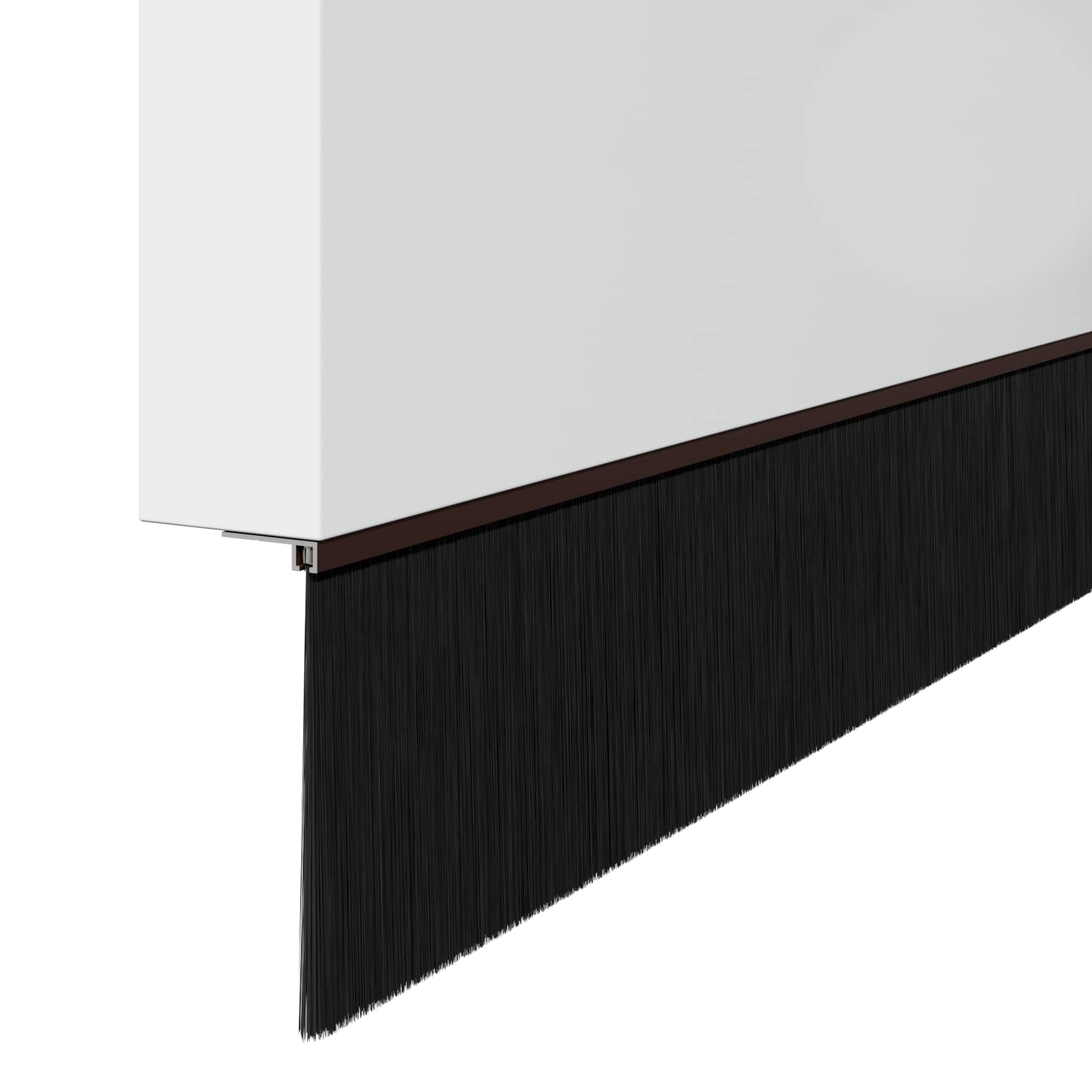 Kierteellinen Oven Harjasulku 12 Pcs Ruskea 100 Cm Alumiiniseos