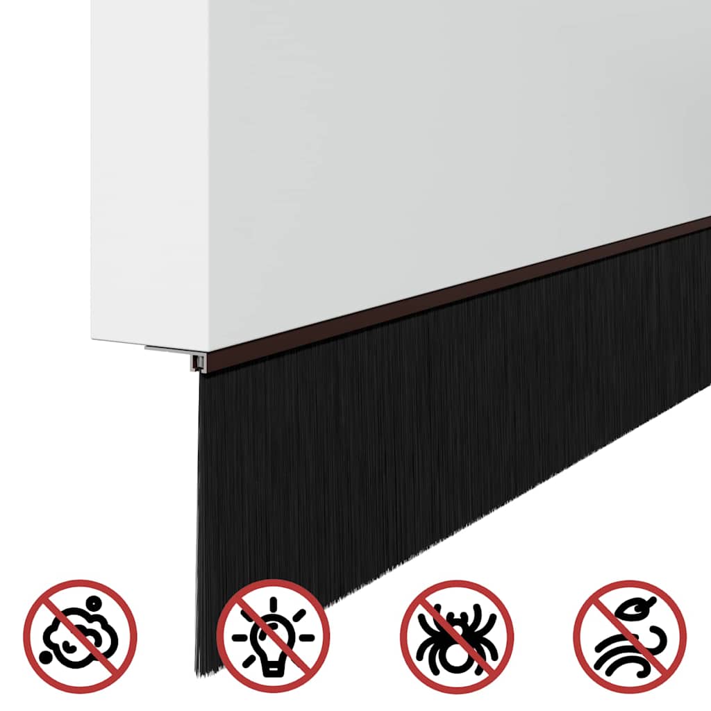Kierteellinen Oven Harjasulku 12 Pcs Ruskea 100 Cm Alumiiniseos