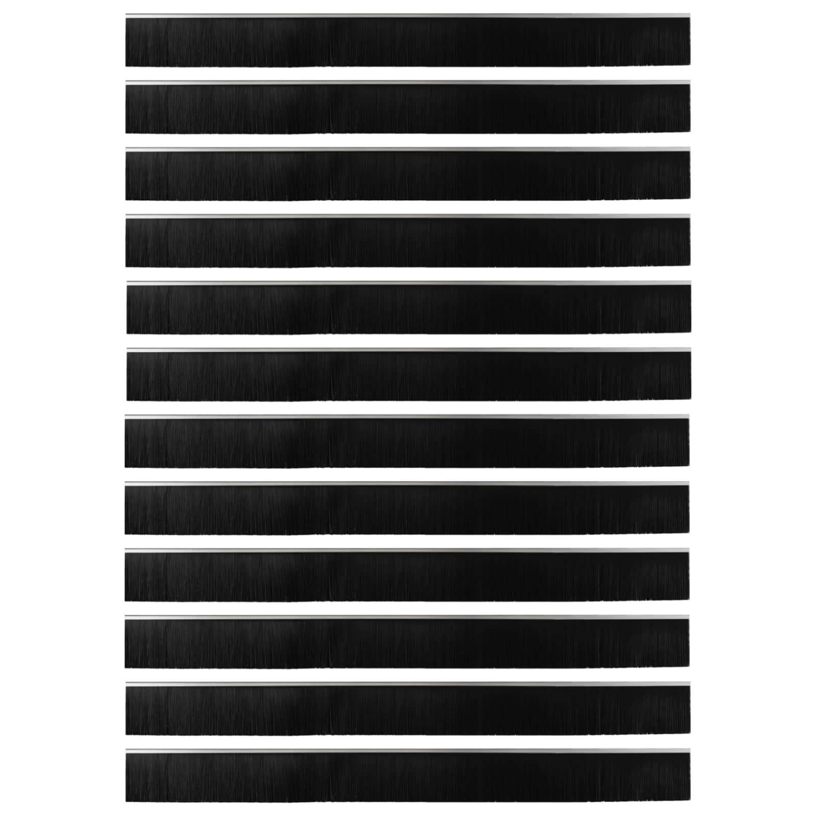 Itsekiinnittyvät Oven Harjatiivisteet 12 Pcs Hopea 100 Cm