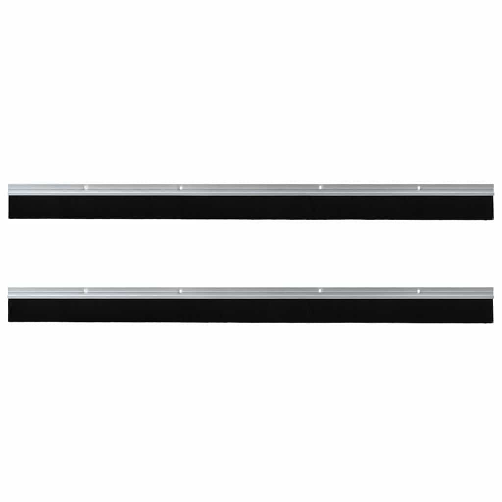Kierteellinen Oven Harjasulku 2 Pcs Hopea 100 Cm Alumiiniseos