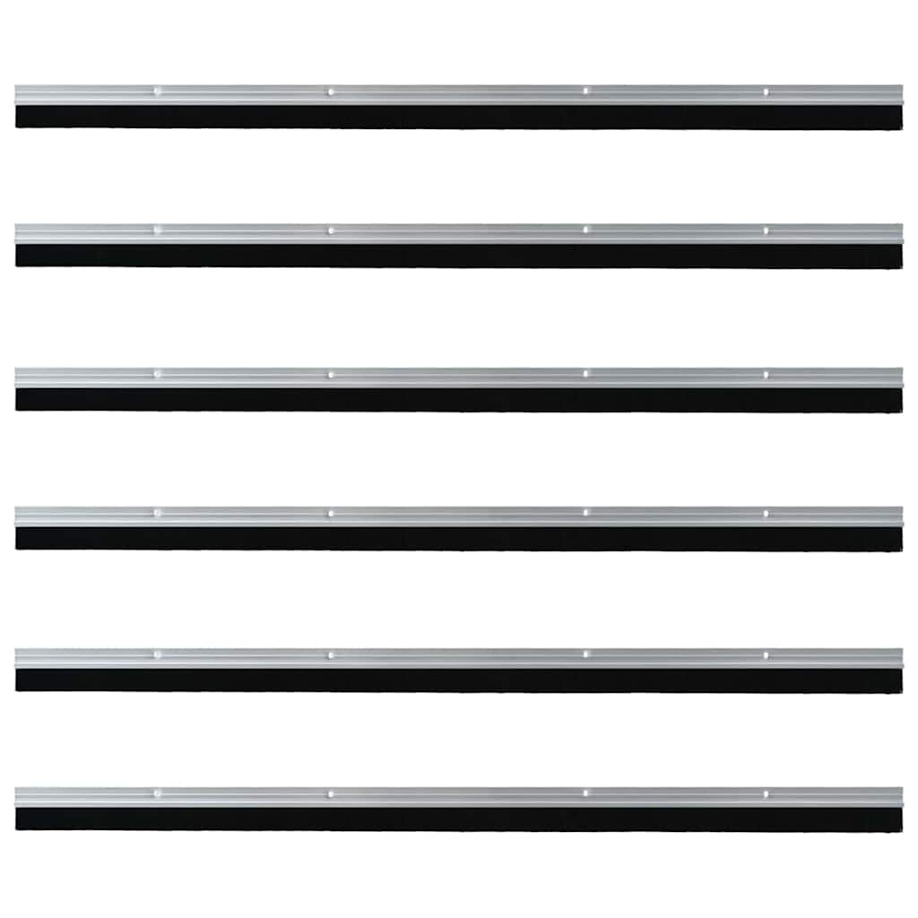Kierteellinen Oven Harjasulku 6 Pcs Hopea 100 Cm Alumiiniseos