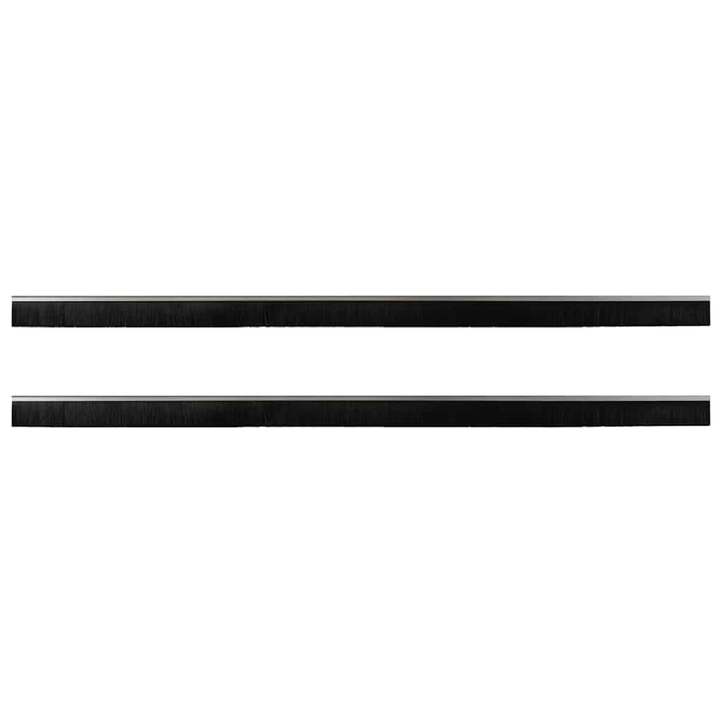 Kierteellinen Oven Harjasulku 2 Pcs Hopea 100 Cm Alumiiniseos