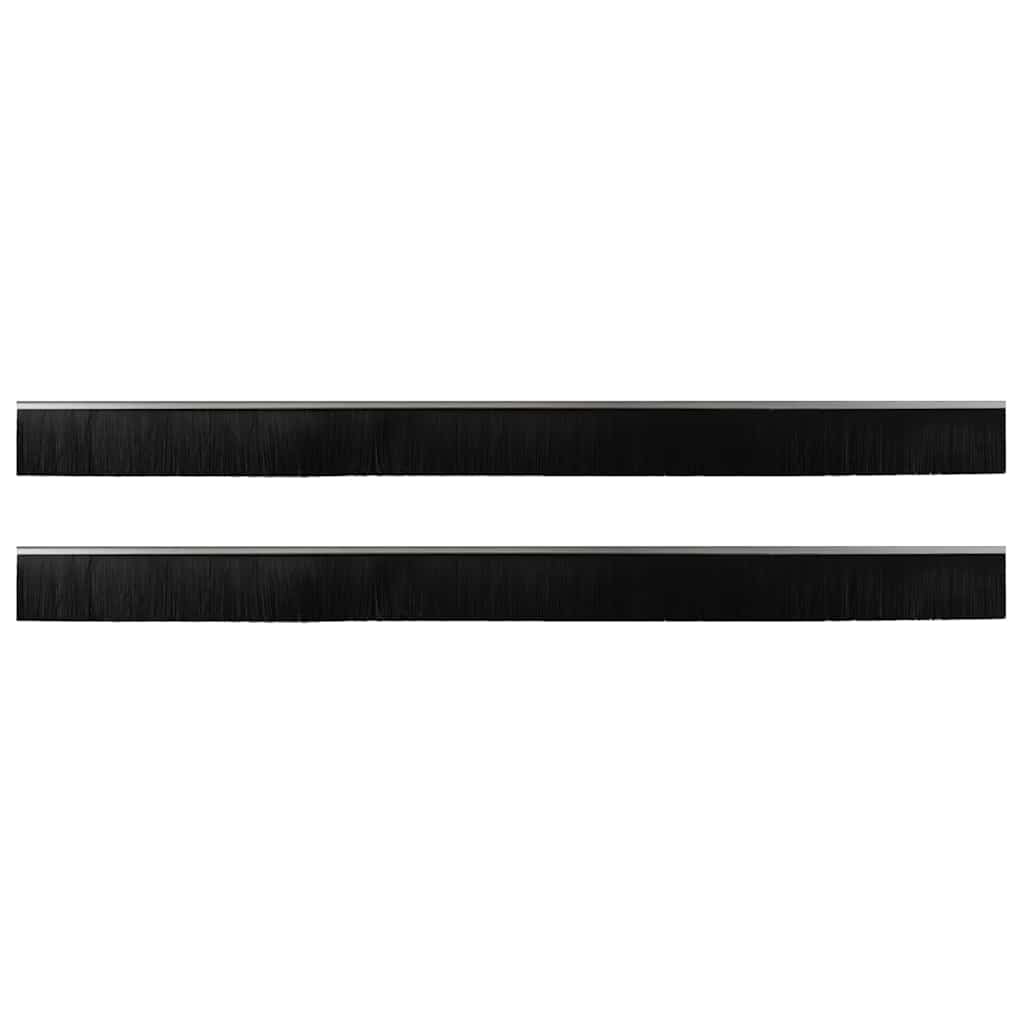 Kierteellinen Oven Harjasulku 2 Pcs Hopea 100 Cm Alumiiniseos