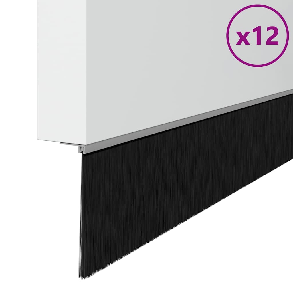 Kierteellinen Oven Harjasulku 12 Pcs Hopea 100 Cm Alumiiniseos