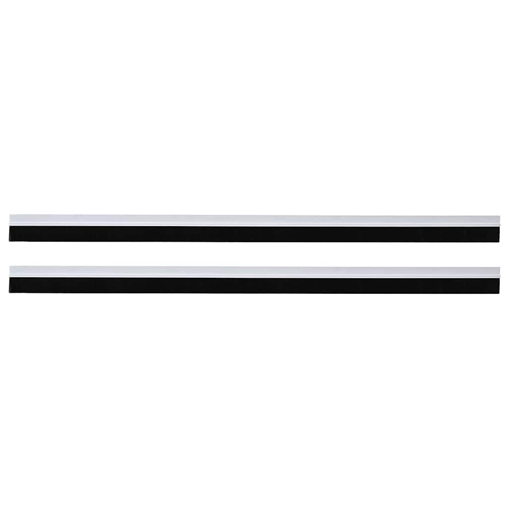 Itsekiinnittyvät Oven Harjatiivisteet 2 Pcs Valkoinen 100 Cm