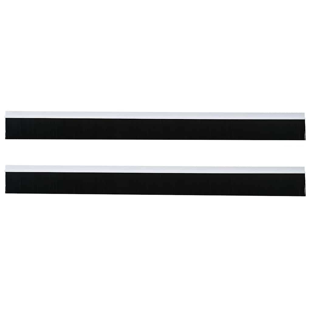 Itsekiinnittyvät Oven Harjatiivisteet 2 Pcs Valkoinen 100 Cm