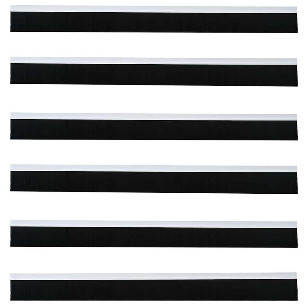 Itsekiinnittyvät Oven Harjatiivisteet 6 Pcs Valkoinen 100 Cm