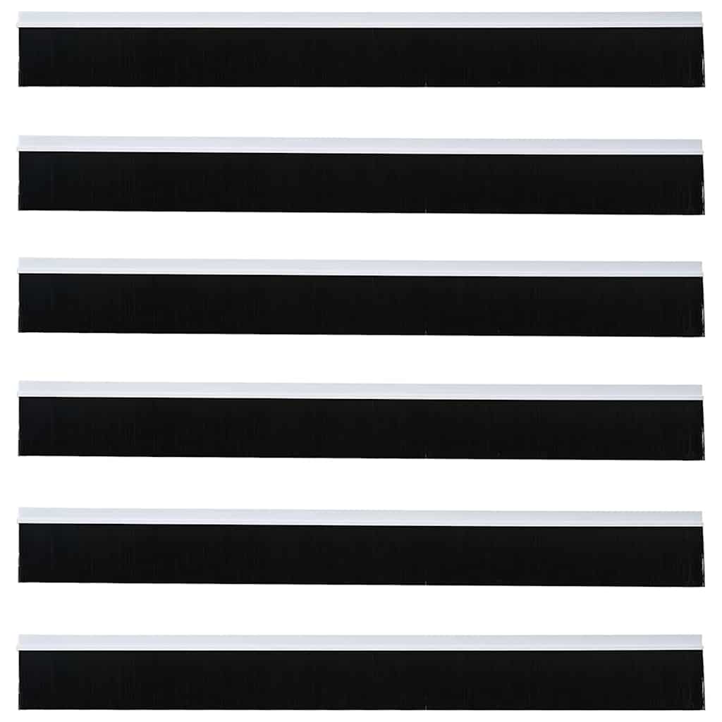 Itsekiinnittyvät Oven Harjatiivisteet 6 Pcs Valkoinen 100 Cm