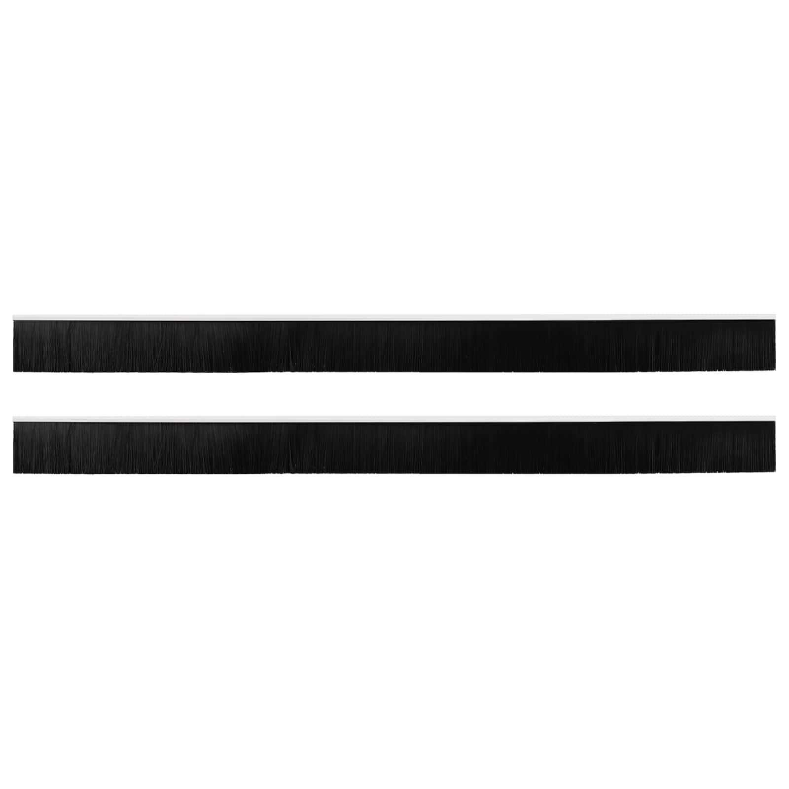 Itsekiinnittyvät Oven Harjatiivisteet 2 Pcs Valkoinen 100 Cm
