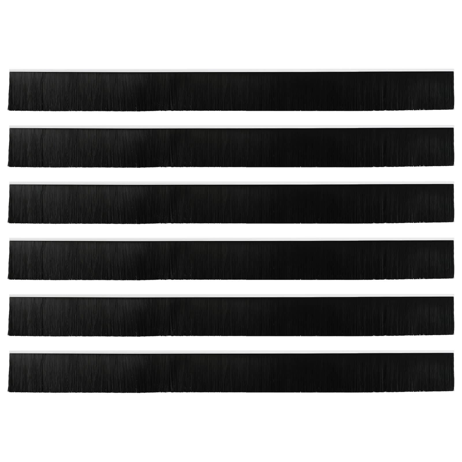 Itsekiinnittyvät Oven Harjatiivisteet 6 Pcs Valkoinen 100 Cm