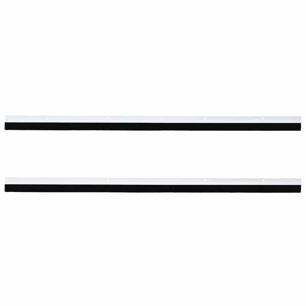 Kierteellinen Oven Harjasulku 2 Pcs Valkoinen 100 Cm