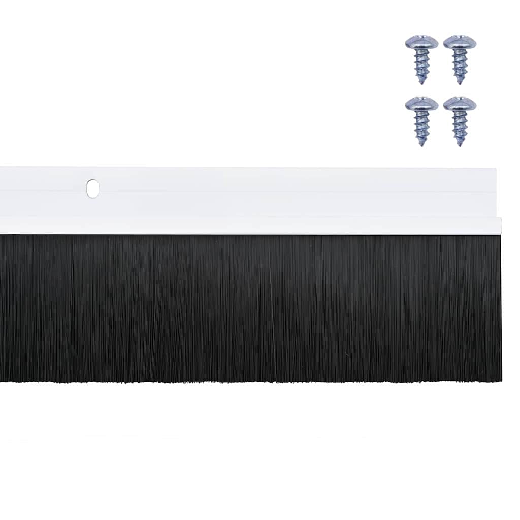 Kierteellinen Oven Harjasulku 2 Pcs Valkoinen 100 Cm