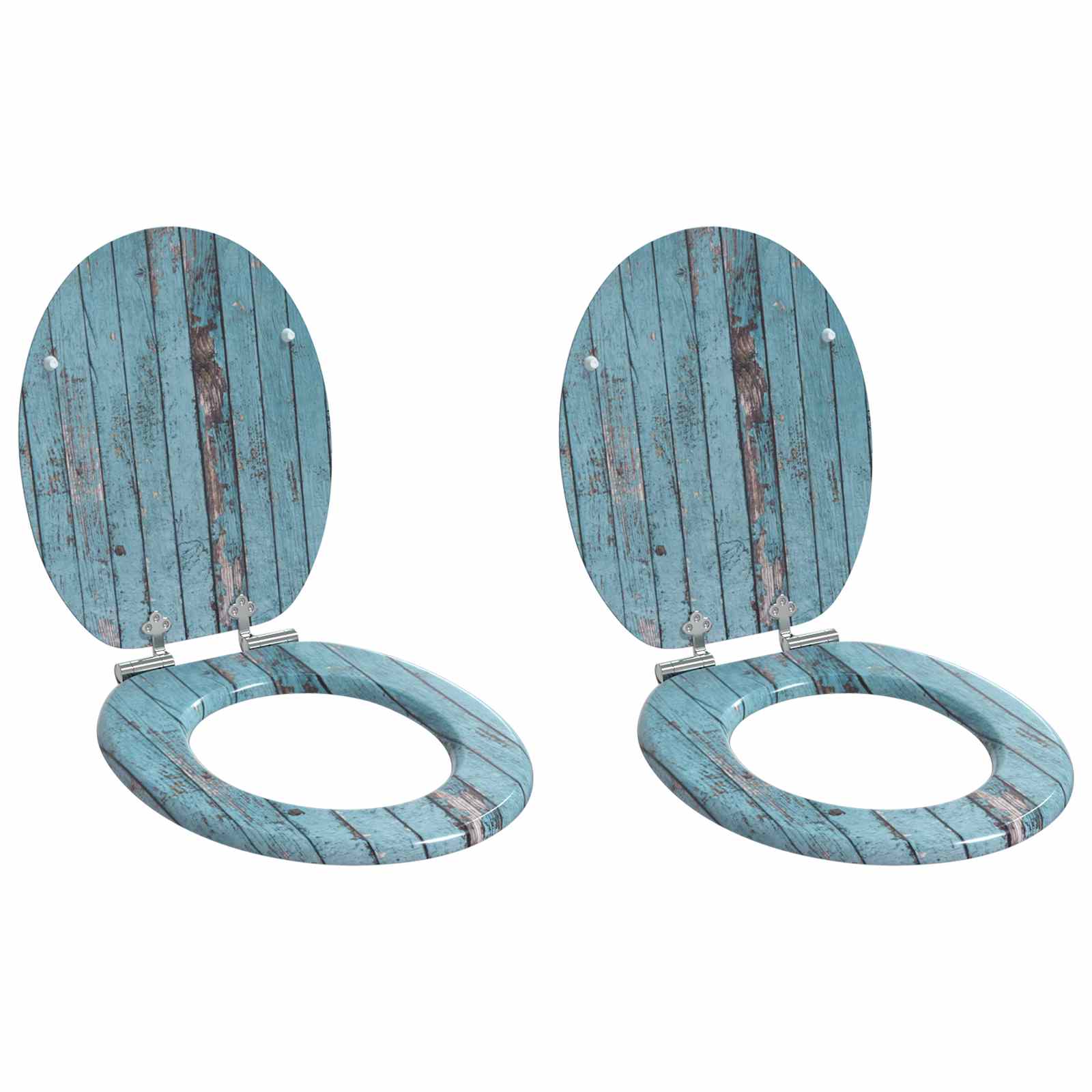 Pehmoviimeinen Wc-Istuin 2 Pcs Oranssi 44 X 38 Cm Mdf-Levy