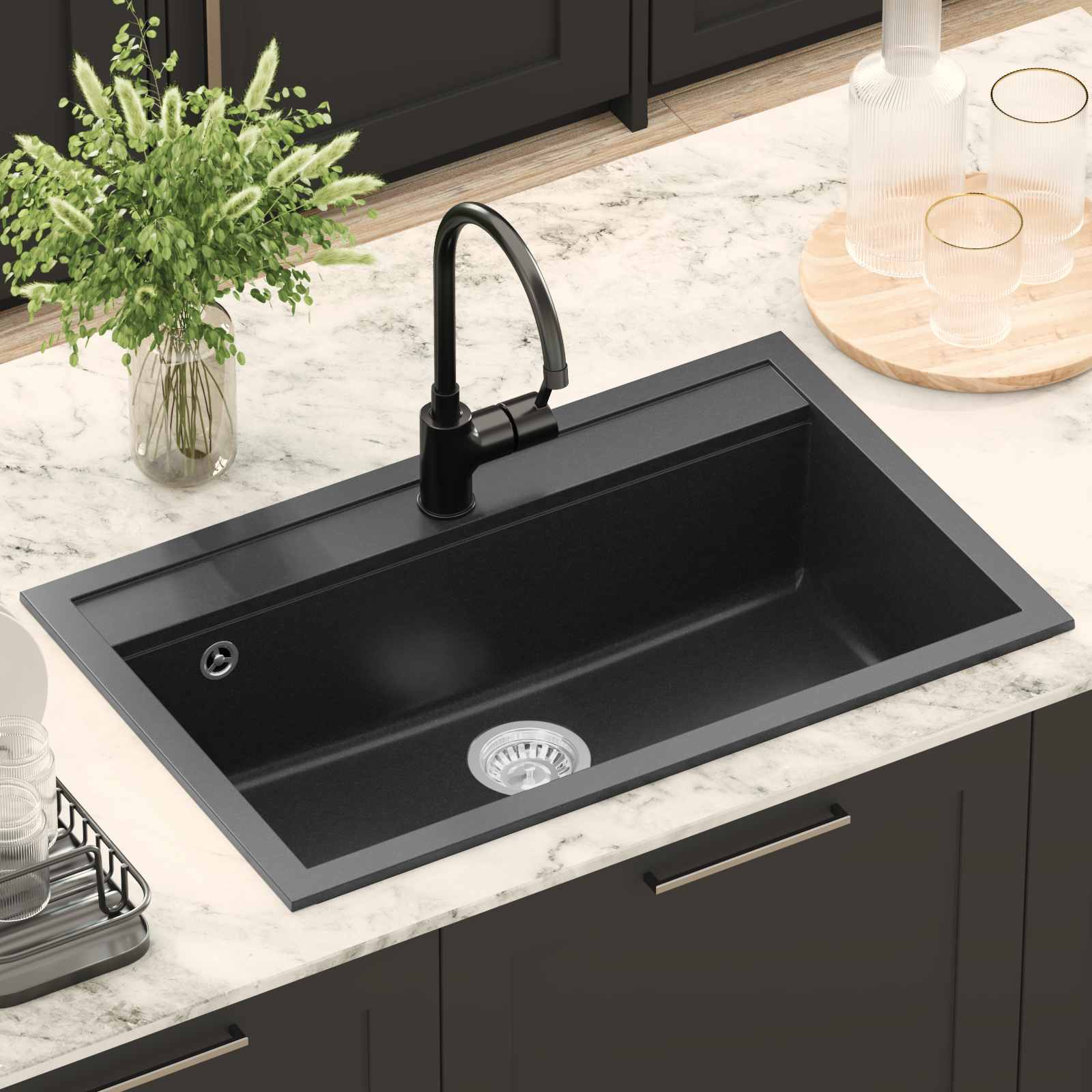 Allas Musta 795 X 505 Mm Graniitti