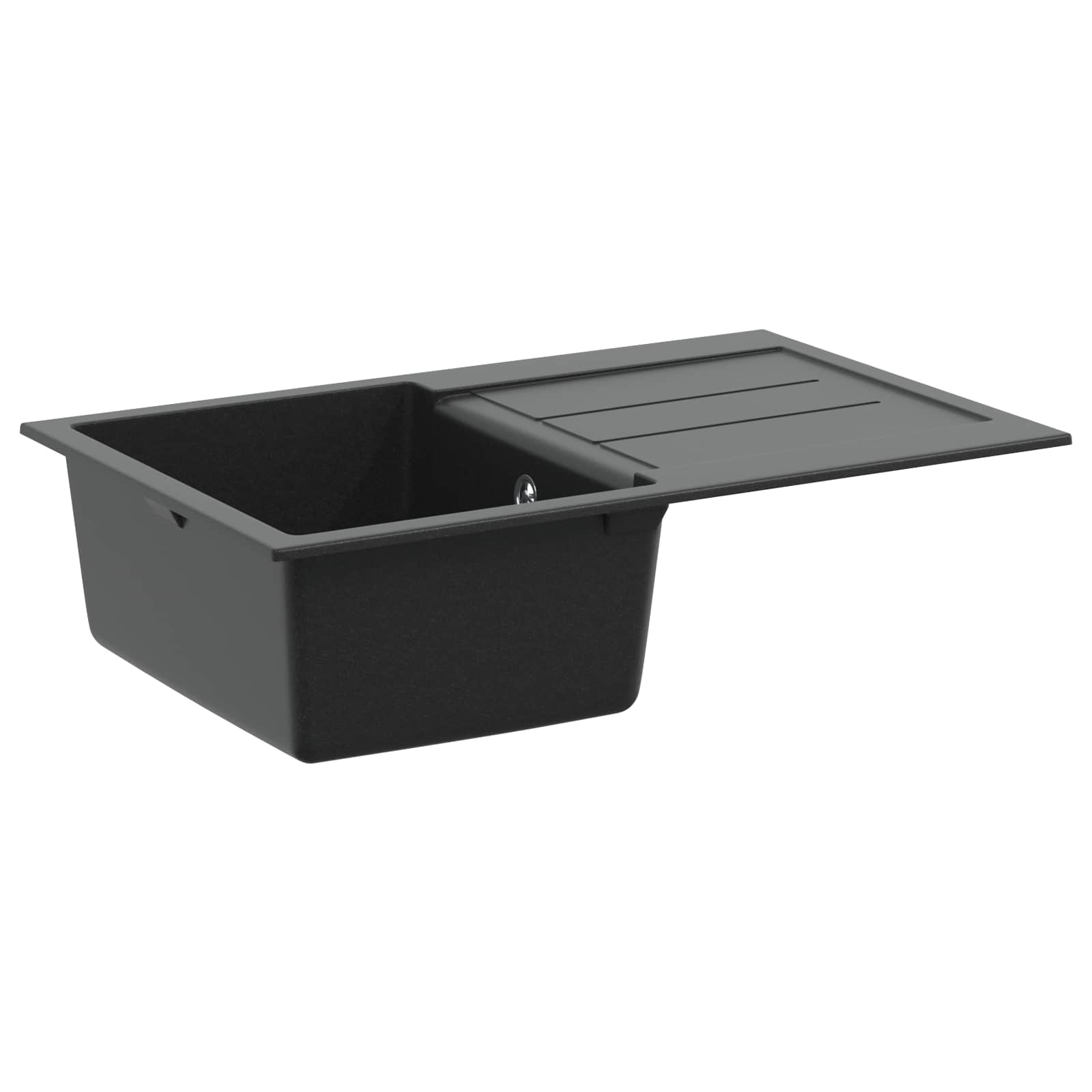 Allas Musta 780 X 500 Mm 80% Kvartsia Ja 20% Hartsia
