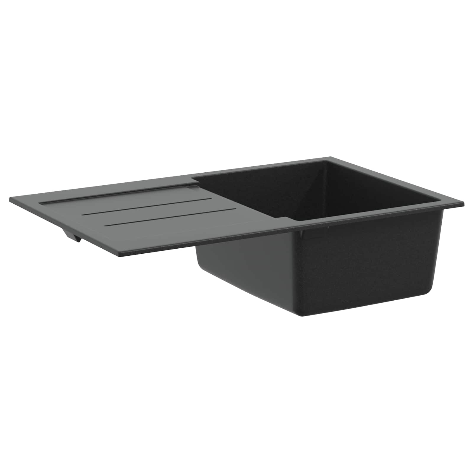 Allas Musta 780 X 500 Mm 80% Kvartsia Ja 20% Hartsia